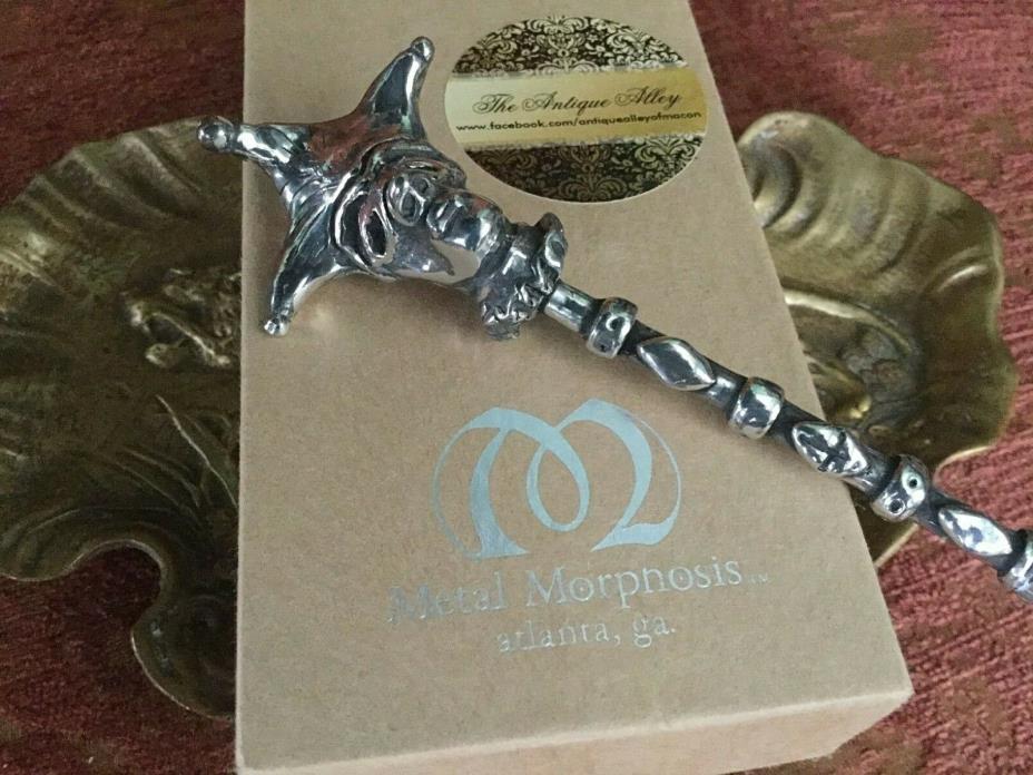 Metal Morphosis Handcrafted JESTER Shriner Small Serving Spoon  ~ NIB