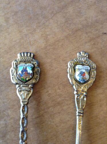 Two Collectible Spoons Disneyland And Universal Studios