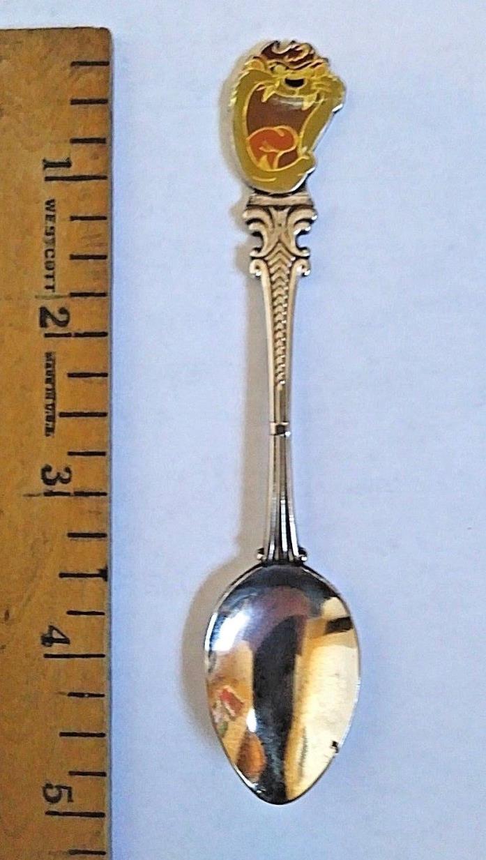 Vintage Silver Plated Tasmanian Devil Warner Brothers Collectible Spoon 1991