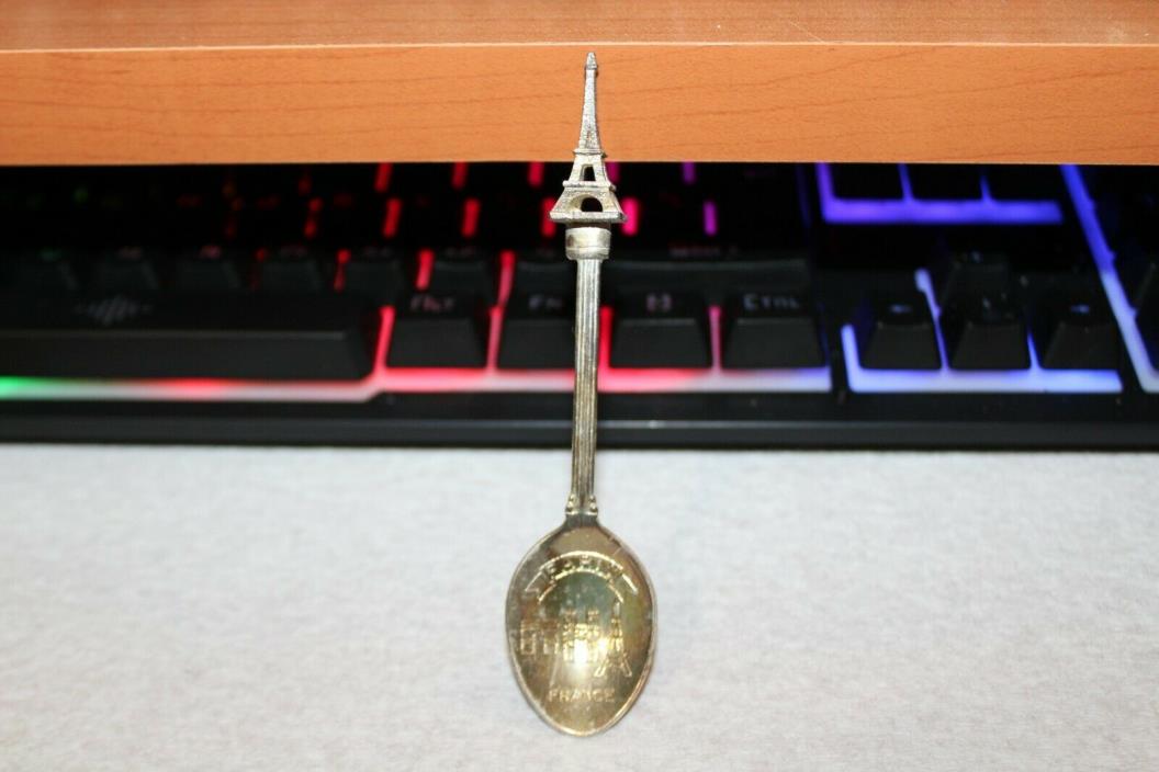 Paris France Eiffel Tower silver collectible souvenir spoon