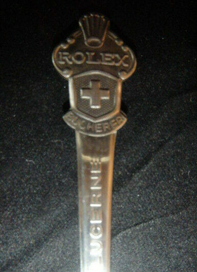 Vintage Switzerland Bucherer Rolex Watches Souvenir Lucerne Lion Spoon