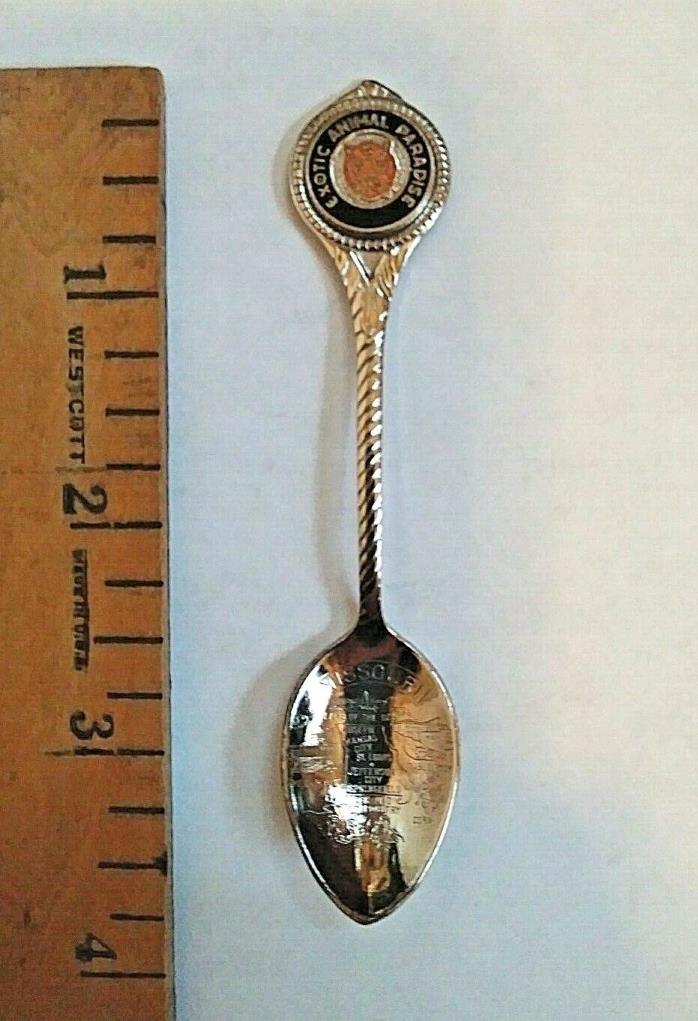 Vintage Collectible Spoon Exotic Animal Paradise Strafford Missouri