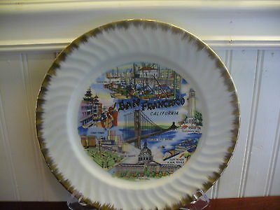 CITY BY THE BAY! Vintage Porcelain San Francisco California Plate