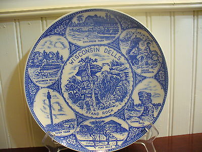Vintage Porcelain Wisconsin Dells Plate