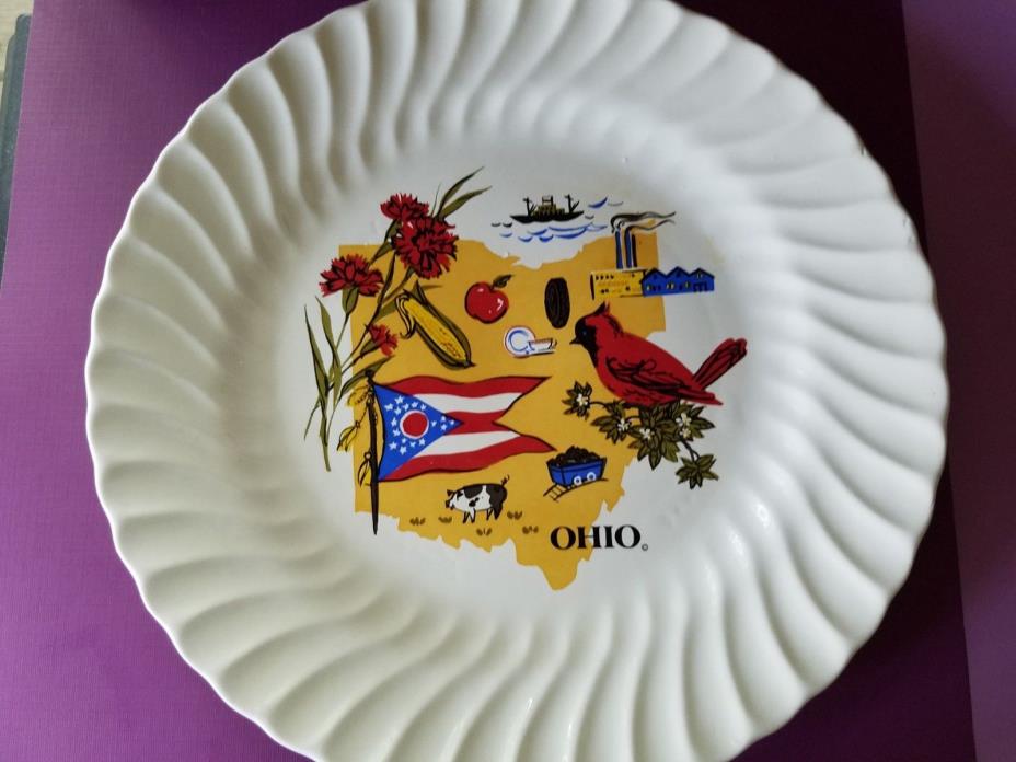 Vintage Souvenir Plate OHIO