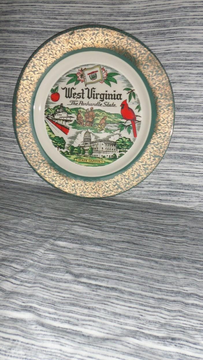Vintage West Virgina state collectors plate new old U.S.A