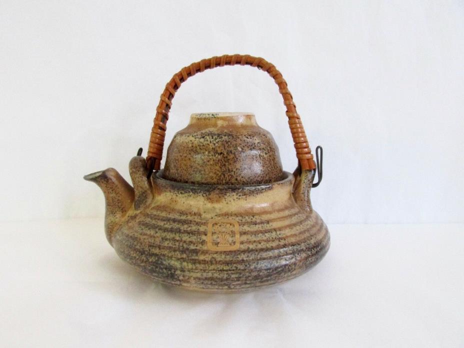 Vintage Benihana Individual Stacking Clay Teapot Japan