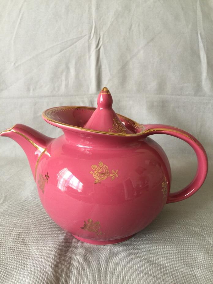 Vintage Hall Windshield 6-Cup Teapot 0694 Mauve