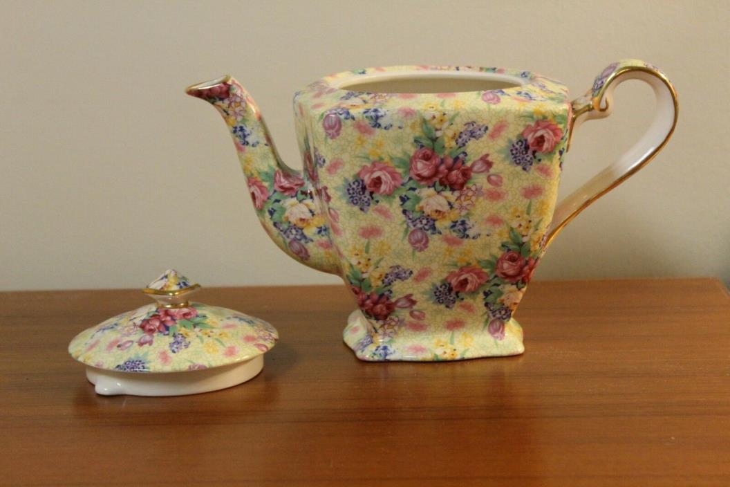 Royal Winton Grimwades 1995 Welbeck Ascot Tea Pot & Lid Floral Pattern England
