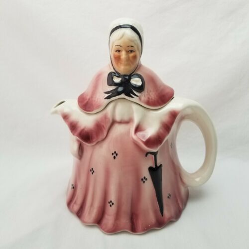 Wood Potters of Burslem Little Old Lady Made In England Pitcher Tea Pot