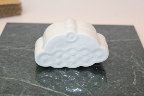 NIB Spin Ceramics Art Shanghai Auspicious Four Jewelry Box Set White Porcelain