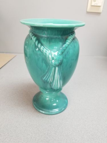 Vintage Green/Blue Ceramic Vase+