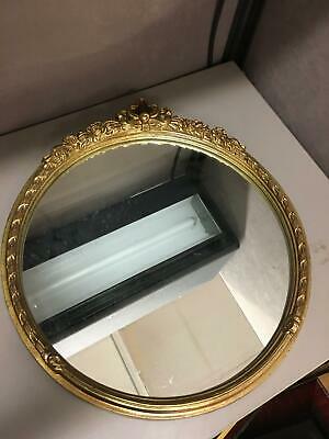 Round Gilt Gold Painted Wood Mirror Ornate Carolina Mirror Company 20