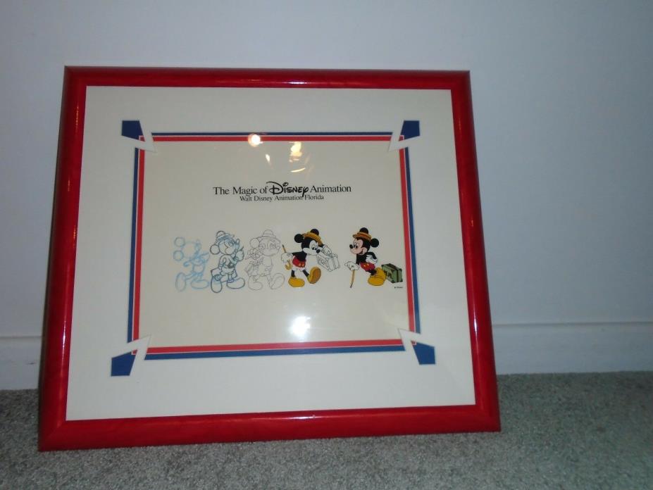 The Magic Of Disney Progressive Mickey Cel Framed With COA