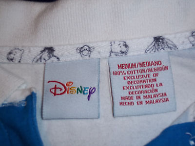 Disney Sleeveless Ladies Shirt Striped with Eeyore Applique Size Medium