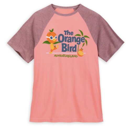 NWT Disney Parks Florida Orange Bird Shirt  T Shirt XXL 2XL Pink Ringer Soft New
