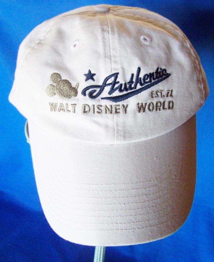 NWOT Authentic WALT DISNEY WORLD Cap MICKEY MOUSE Adjustable Adult Size  HAT