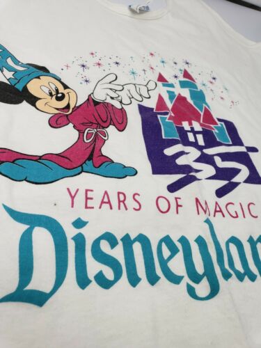 Vintage Disney 1990 35 Years Of Magic Disneyland  Meduim Tank Top Shirt