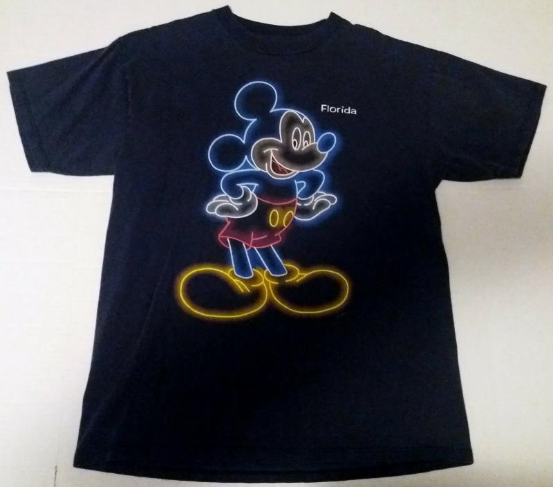 Vintage DISNEY Mickey Mouse Florida T Shirt L Large Sherry's Best Made in USA