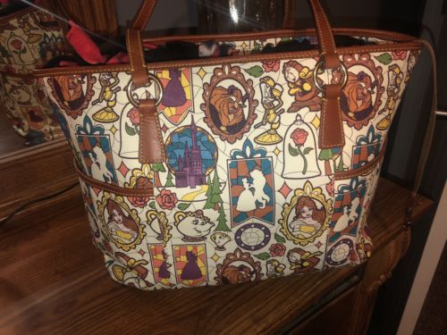 Dooney And Bourke Disney Beauty And The Beast Tote EUC