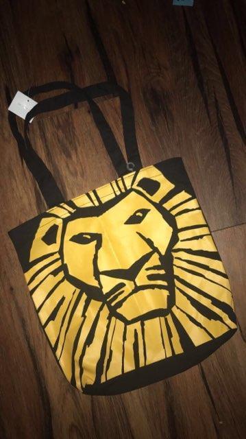 Disney The Lion King Broadway Black Canvas  Tote Bag