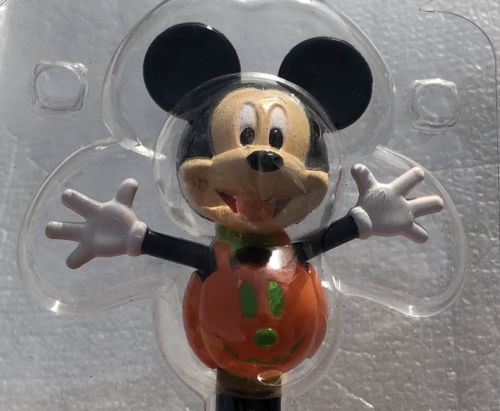 2018 Mickey Mouse Solar Bobble Head Pumpkin Halloween Disney 90 Years