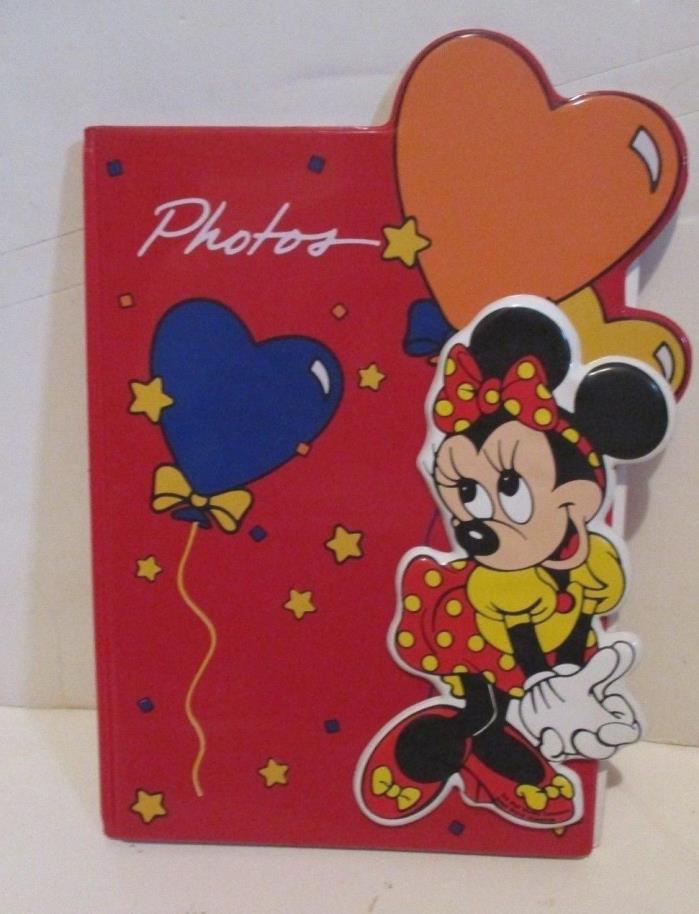 DISNEY MINNIE MOUSE HEARTS VINYL COVERED PHOTO ALBUM BOOK SMALL WORLD GREETINGS