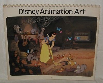 1986 Disney Animation Art Calendar 14 Month