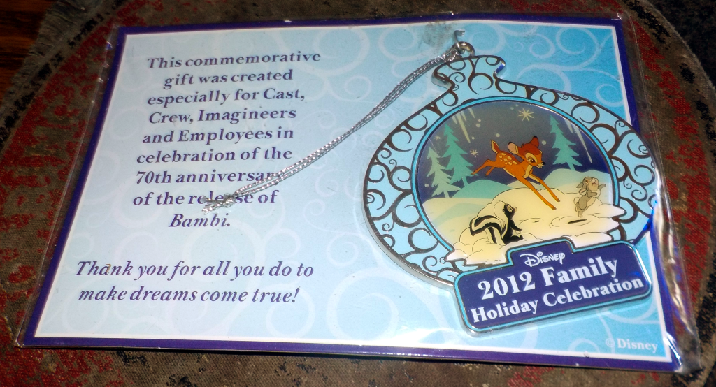 Disney 2012 Family Holiday Celebration Christmas Ornament (Bambi)
