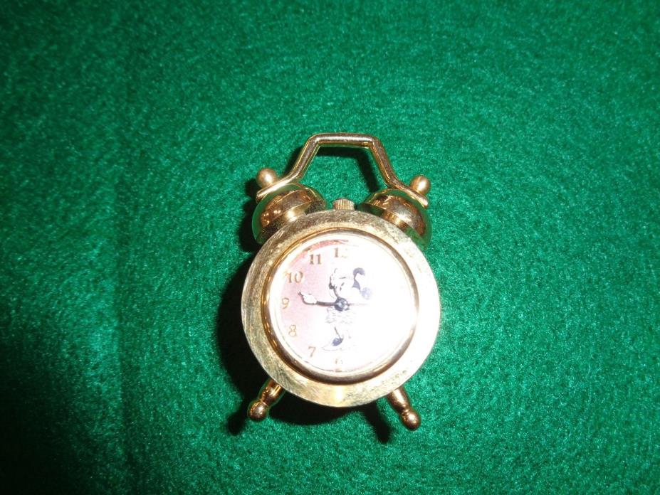 Vintage Gold Minnie Mouse Clock