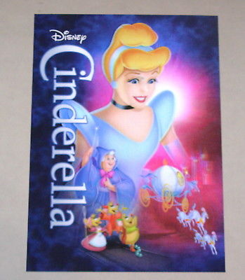 Disney Movie Club 3D Lenticular Card Cinderella collector's