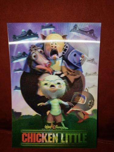 Disney Movie Club 3D Lenticular Card Chicken Little RARE Collector's