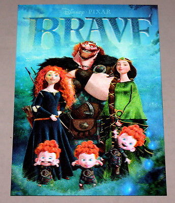 Disney Movie Club 3D Lenticular Card Brave collector's