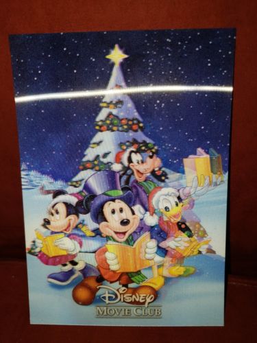 Disney Movie Club 3d Lenticular Card ~ Mickey Once Upon A Christmas~ RARE