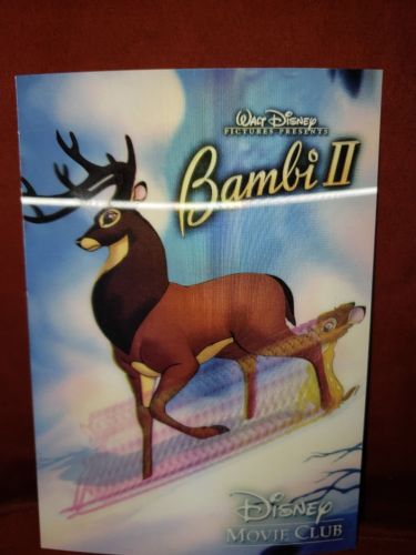 Disney Movie Club 3d Lenticular Card ~ Bambi 2~ RARE