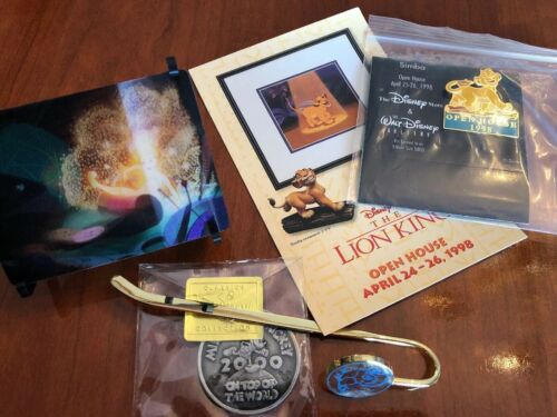 Disney Collector Society Members Only - Pin, Coin, Motion Card, Book Mark,