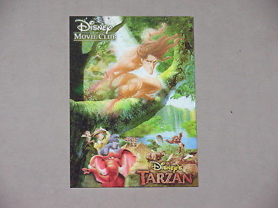 Disney Movie Club 3D Lenticular Card Tarzan MINI Collector's RARE