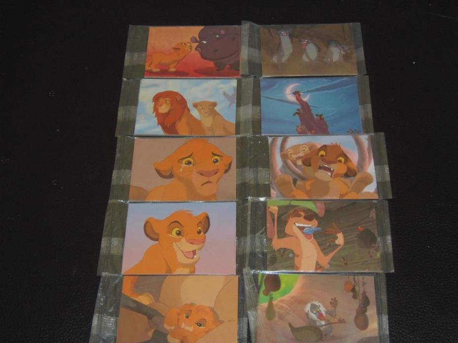 LOT OF 10 unopened Lion King AMCTheatres Coke trading cards 30 cards in all!!!