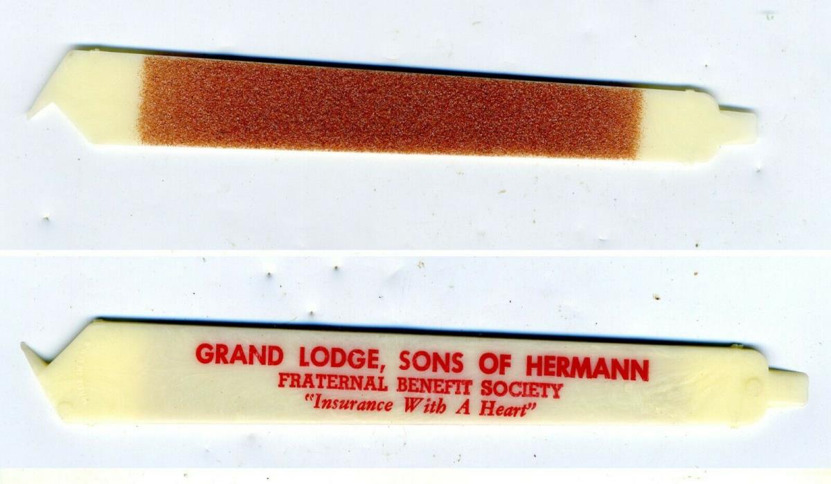Unique Fingernail Tool File Pick Pusher Advertising Grand Lodge Sons Of Hermann