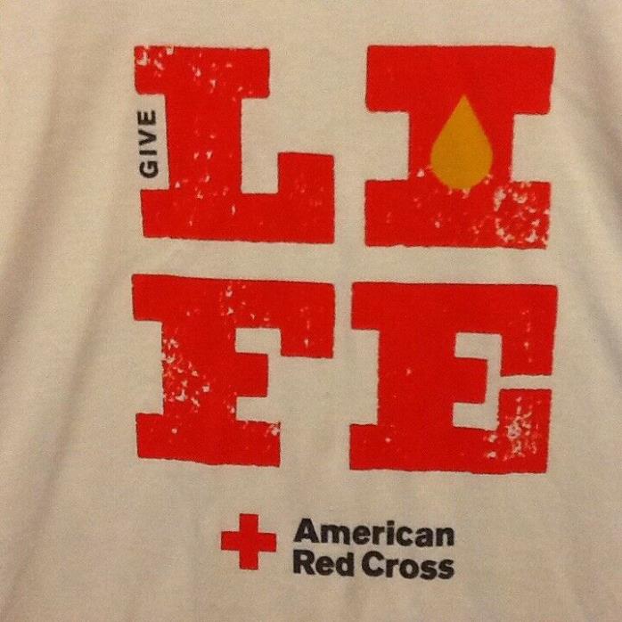 American Red Cross Give Life Gildan XXL 2XL New  T Shirt, Blood Save, NWOT