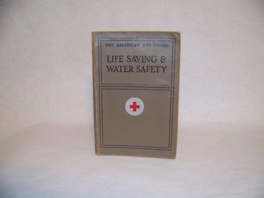 1968 The American Red Cross Life Saving And Water Safety Book Vintage A2
