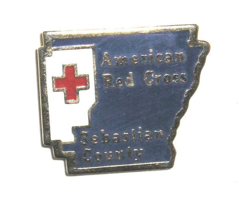 AMERICAN RED CROSS PIN, SEBASTIAN COUNTY, ARKANSAS