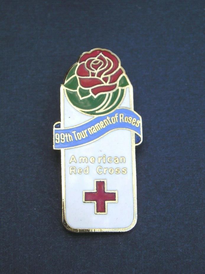 AMERICAN RED CROSS PIN, 99th TOURNAMENT of ROSES, PASADENA, CALIFORNIA