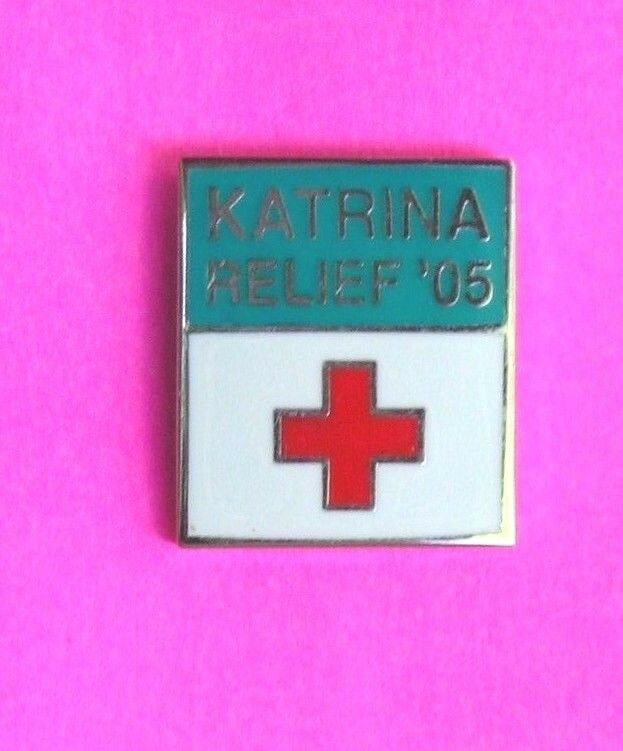 HURRICANE KATRINA AMERICAN RED CROSS PIN, issued after to ARC VOLUNTEERS