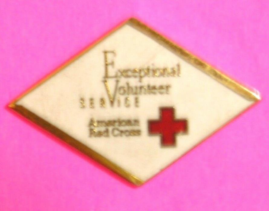 AMERICAN RED CROSS PIN, EXCEPTIONAL VOLUNTEER SERVICE