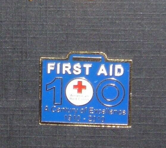 AMERICAN RED CROSS PIN, FIRST AID 100 YEARS, 1910-2010, A Century of Experience
