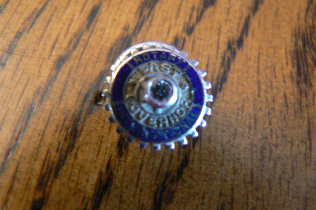 Vintage Rotary International Past Governor Screw Back Lapel Pin 18K 1.6g Scrap