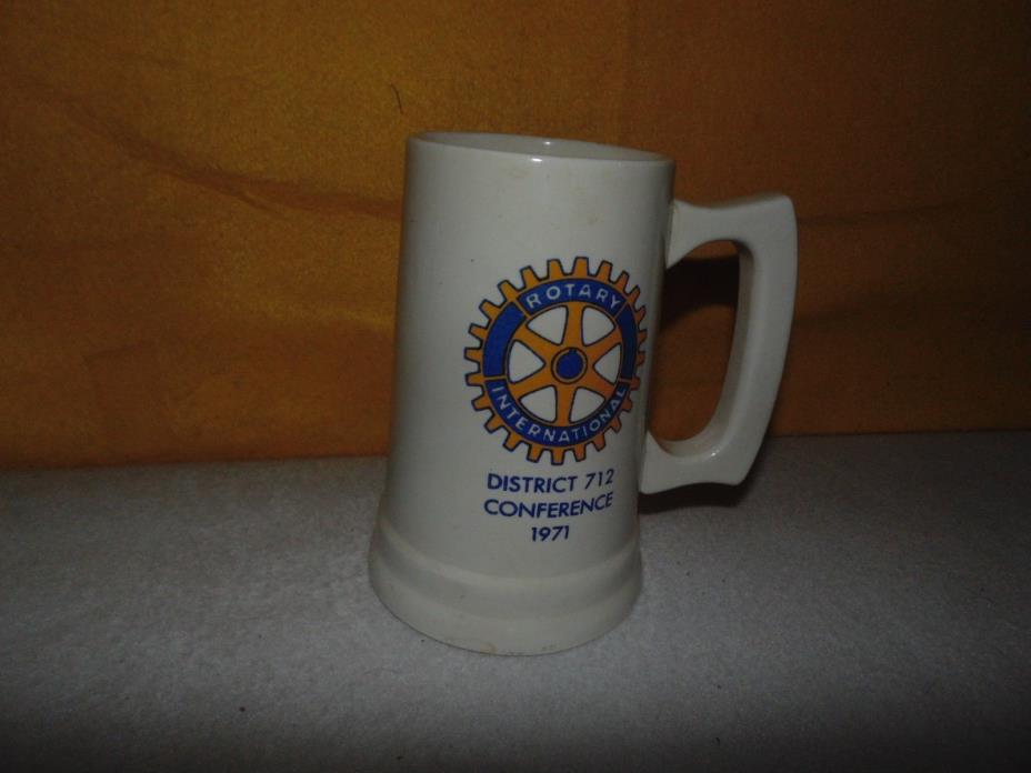 Vintage Rotary International District 712 Conference Stein 1971