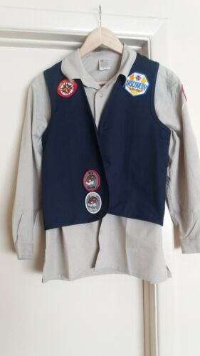 Vintage Royal Rangers Uniform Boys Large Shirt and Vest with Patches