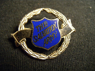 SALVATION ARMY LAPEL PIN / BADGE  S.A. SA BLOOD AND FIRE CANADA BOND BOYD